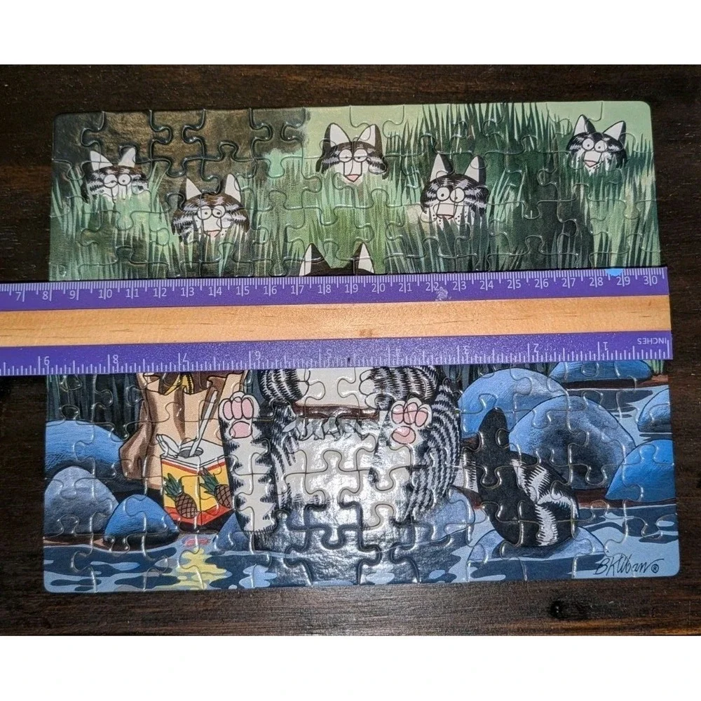 1997 Kliban Cat Tails 100+ piece Mini Puzzle #420 Jigsaw 9x7